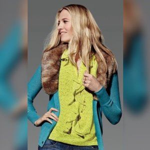 Cabi Reign Ruffle Blouse | Yellow | Small